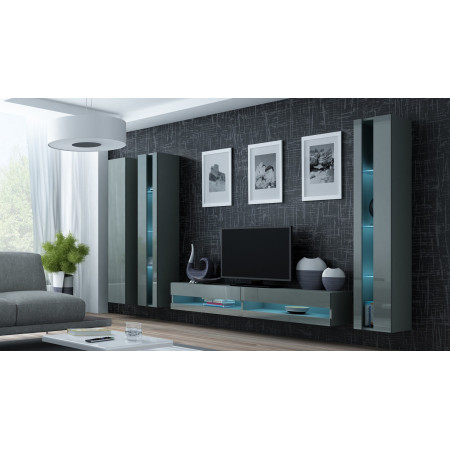 Cama RTV VIGO180N TV stovas su b/s korpusu ir 2 spintomis