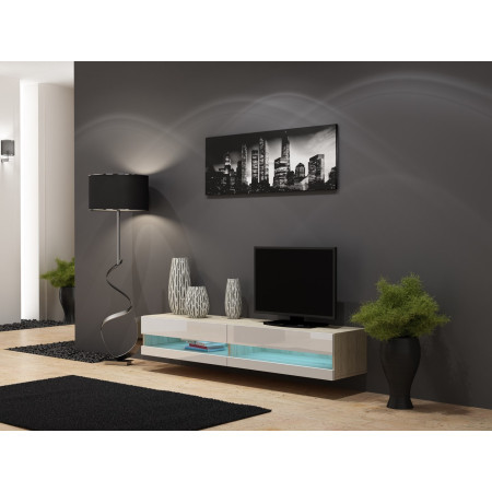 Cama RTV VIGO180N TV stovas su so/b korpusu ir 2 spintomis