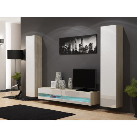 Cama RTV VIGO180N TV stovas su so/b korpusu ir 2 spintomis