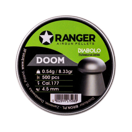 4,5 mm RANGER Diabolo Professional Doom shotgun 500 vnt. 0,54 g