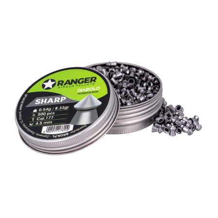 4,5 mm RANGER Diabolo Professional Sharp Point 500 granulių