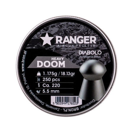 5,5 mm RANGER Diabolo Professional Doom shotgun 250 vnt.