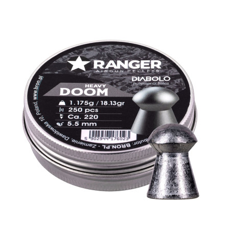 5,5 mm RANGER Diabolo Professional Doom shotgun 250 vnt.
