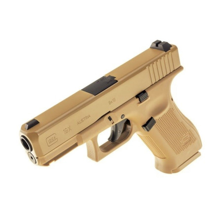 Glock 19X 4,5 mm coyote BB CO2 pneumatinis pistoletas