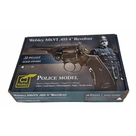 WEBLEY MKVI .455 policijos kalibro revolveris
