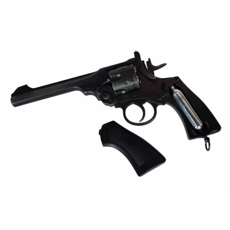 WEBLEY MKVI .455 Policijos kal. 4,5 mm Diabolo šovinys 6 šūvių vamzdis
