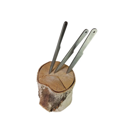 KAL22-SR Mesti peiliai, 3 vnt., sidabriniai