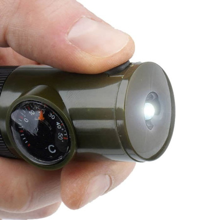 Mil-Tec Išgyvenimo Švilpukas 6 in 1 Olive