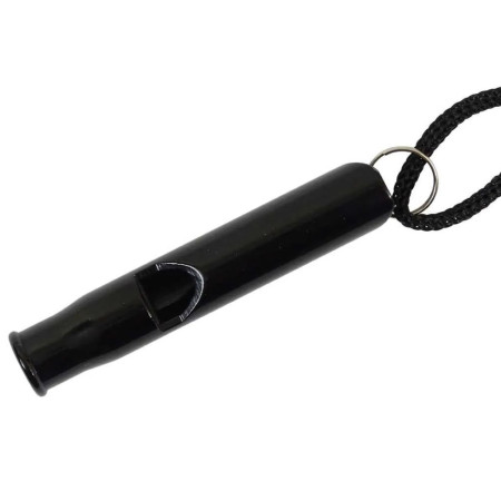 Išgyvenimo švilpukas, aliuminis, juodas