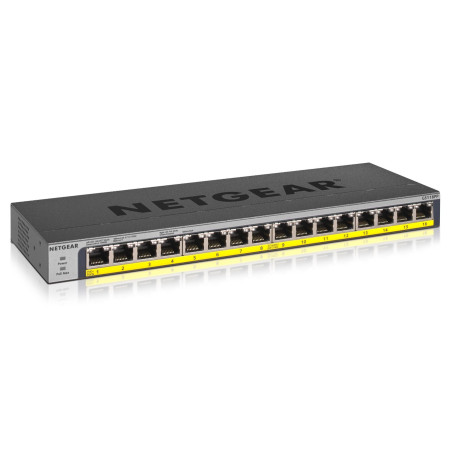 NETGEAR GS116PP Ne-valdomas Gigabit Ethernet komutatorius su PoE