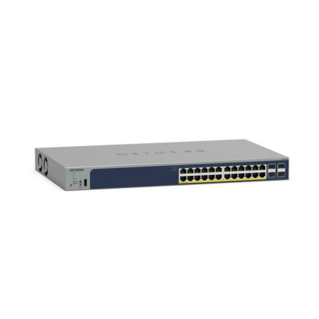 NETGEAR GS728TPP Valdomas L2/L3/L4 Gigabit Ethernet Maitinimas per Ethernet (PoE) Pilka