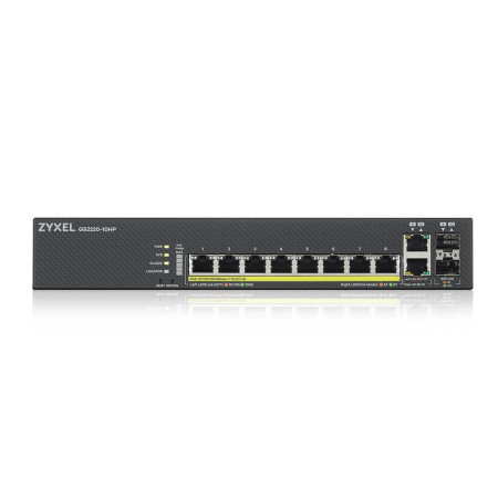 Zyxel GS2220-10HP-EU0101F Valdomas L2 Gigabit Ethernet PoE Juoda