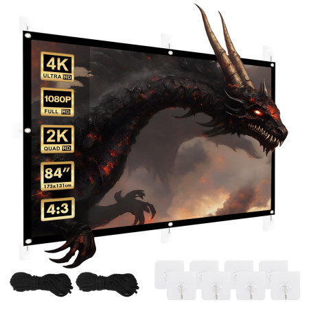 Maclean projekcinis ekranas 84", 175x131 cm, 25 mm 4:3 rėmas