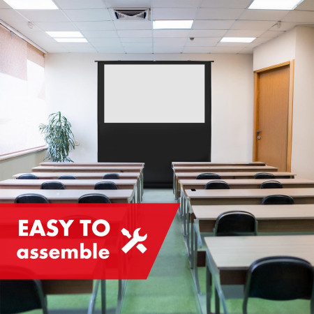 Maclean nešiojamasis projekcinis ekranas, kompaktiškas, 80", 16:10