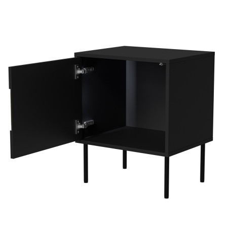 Cama INSERTO naktinis staliukas Juoda, Ąžuolas