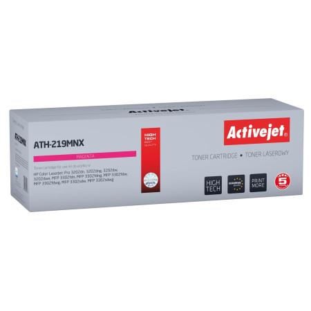 Activejet ATH-219MNX tonerio kasetė (pakaitalas HP 219X W2193X; purpurinė)