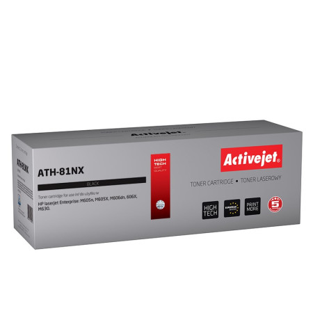 Activejet ATH-81NX tonerio kasetė, pakaitalas HP 81X CF281X, juoda
