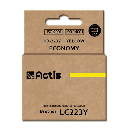 Actis KB-223Y rašalas (Brother LC223Y pakaitalas; geltonas; 10 ml)