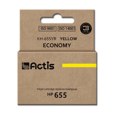 Actis KH-655YR rašalas (pakaitinis HP 655 CZ112AE; 12 ml; geltonas)