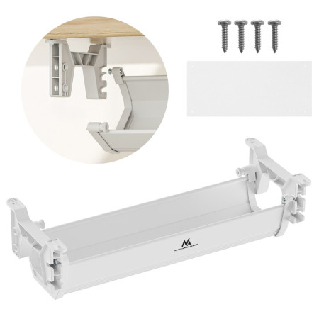 Kabelio/prailginimo laido laikiklis Maclean, baltas, MC-106 W