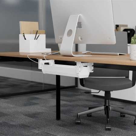 Kabelio/prailginimo laido laikiklis Maclean, baltas, MC-106 W