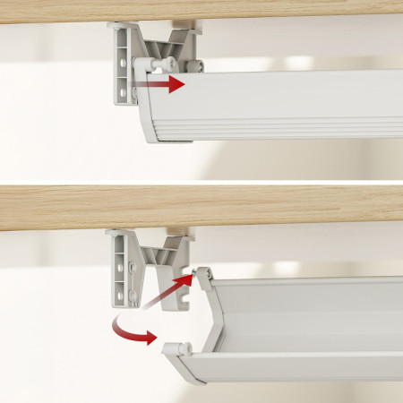 Kabelio/prailginimo laido laikiklis Maclean, baltas, MC-106 W