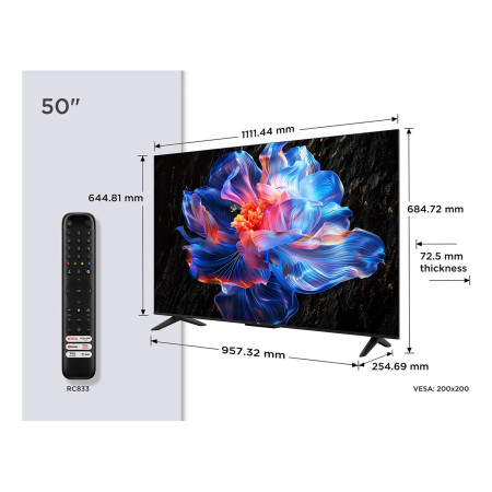 TCL 50 colių 4K Ultra HD Smart televizorius