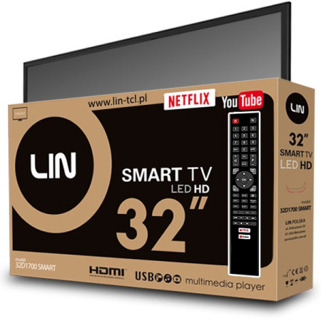 LIN 32 colių SMART HD Ready televizorius