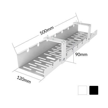 ACTIVEJET stalo kabelių organizatorius CMP502, Juoda