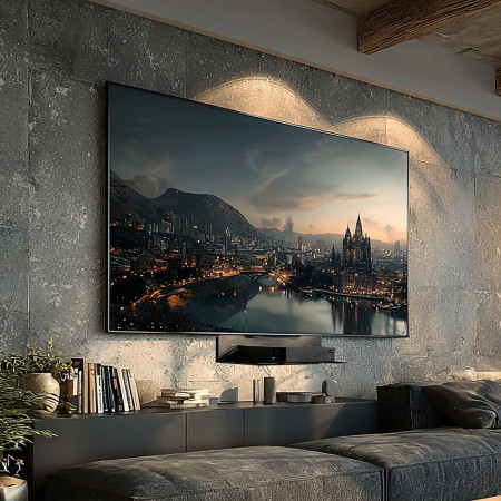 Sieninė lentynėlė „Maclean“ dekoderio laikymui, vienguba, maks. 5 kg