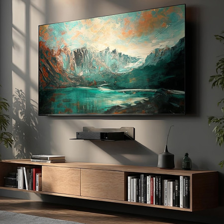 Sieninė lentynėlė „Maclean“ dekoderio laikymui, vienguba, maks. 5 kg