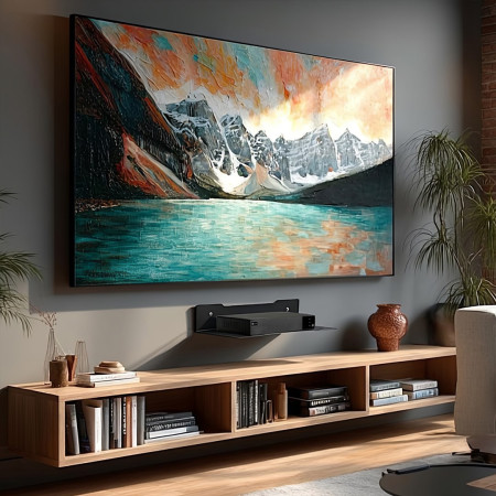 Sieninė lentynėlė „Maclean“ dekoderio laikymui, vienguba, maks. 5 kg