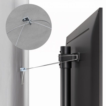 Maclean grindų stovo laikiklis televizoriui 32-70"