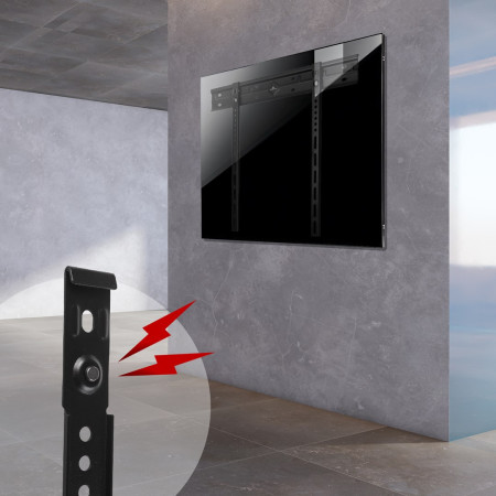 Maclean itin plokščias sieninis laikiklis televizoriams 40–85 colių