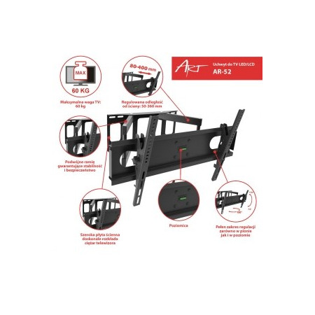 ART RAMT AR-52 televizoriaus laikiklis