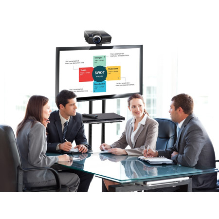 Maclean MC-661 televizoriaus stovas su tvirtinimo laikikliu ir dviem lentynomis