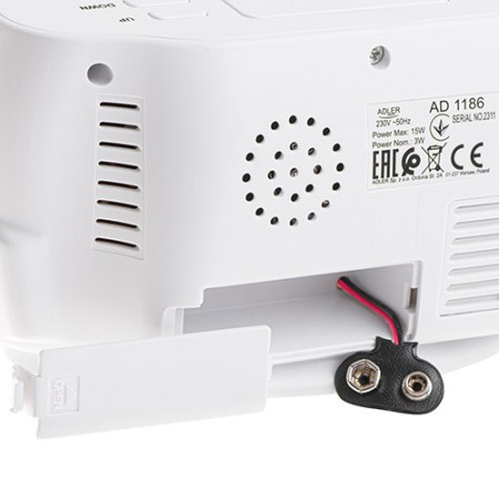 Žadintuvas Adler AD 1186 - Balta