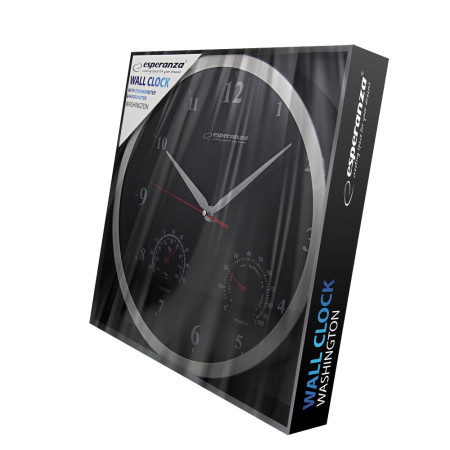 Esperanza Washington Juodas mechaninis sieninis laikrodis