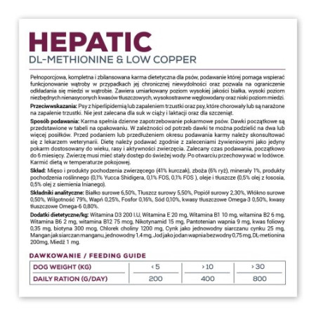 VET EXPERT Veterinary Diet Hepatic Dog - Šlapias maistas šunims - 400 g