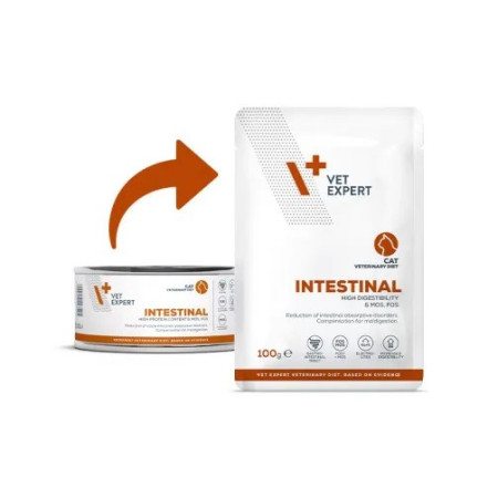 VET EXPERT Veterinary Diet Intestinal Cat - Šlapias maistas katėms - 100 g