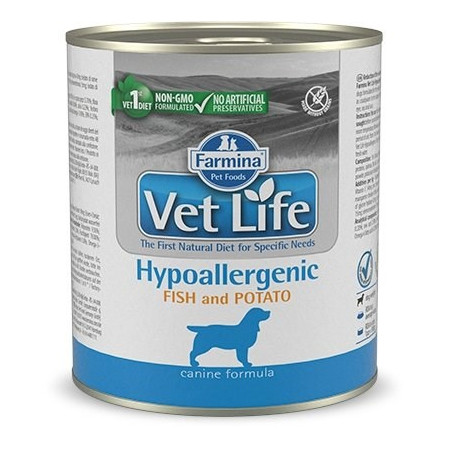 Farmina Vet Life Canine Hipolerginis Žuvis ir Bulvės - Drėgnas pašaras suaugusiems šunims - 300 g