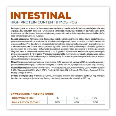 VET EXPERT Veterinary Diet Intestinal Dog - šlapias maistas šunims - 400g