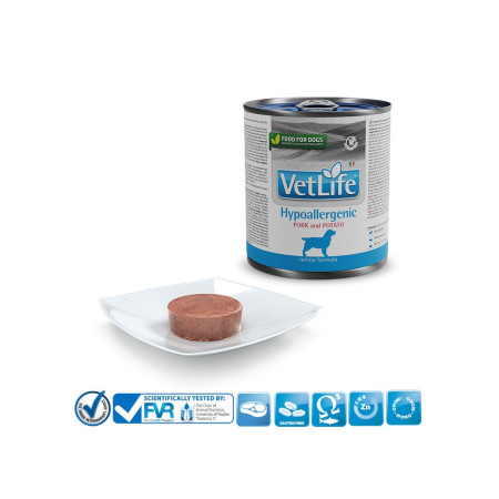 FARMINA Vet Life Hypoallergenic Pork & Potato - šlapias maistas šunims - 300 g