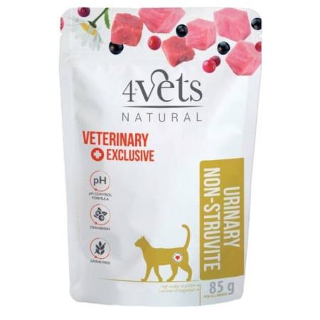 4VETS Natural Urinary Non-struvite - šlapias kačių maistas - 85g