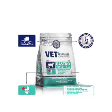 VET RESPONSE Gastrointestinal - sausas kačių maistas - 400g