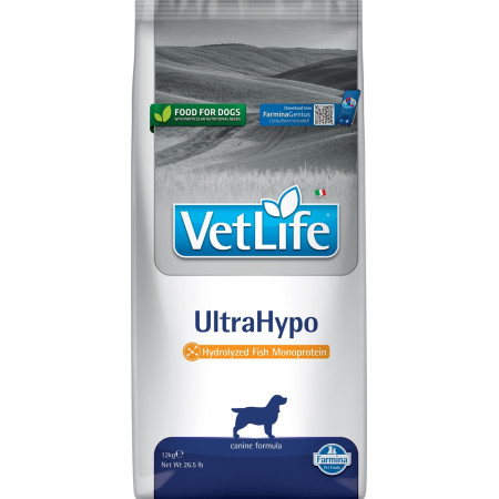Farmina Vet Life UltraHypo - sausas maistas šunims - 12 kg