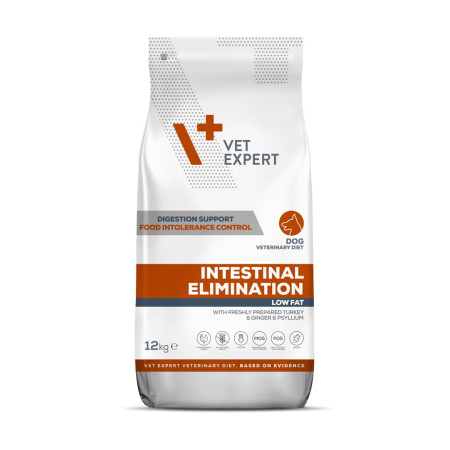 VET EXPERT Veterinarinė Dieta Intestinal Eliminacija - sausas maistas šunims - 12kg
