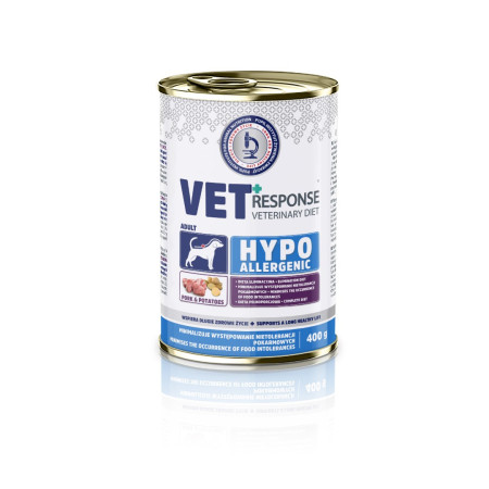 VET RESPONSE Hypoallergenic Pork - drėgnas ėdalas šunims - 400 g