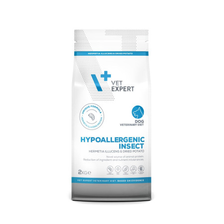 VET EXPERT Veterinary Diet Hypoallergenic Insect Dog - sausas šunų maistas - 2 kg