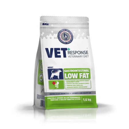 Vet Response Gastrointestinal Low Fat - sausas maistas šunims - 1,6 kg